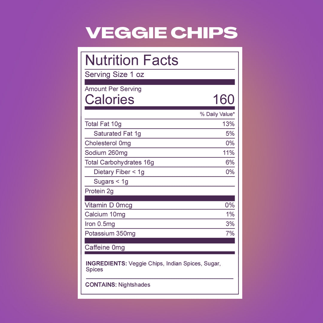 Veggie Chips with Turmeric Single Pack