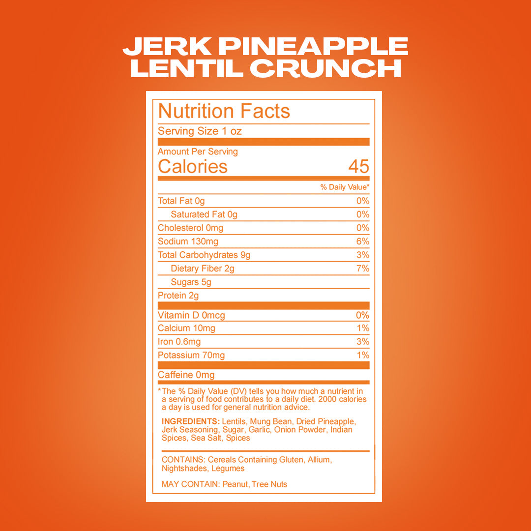 Jerk Pineapple Lentil Crunch 5 Pack